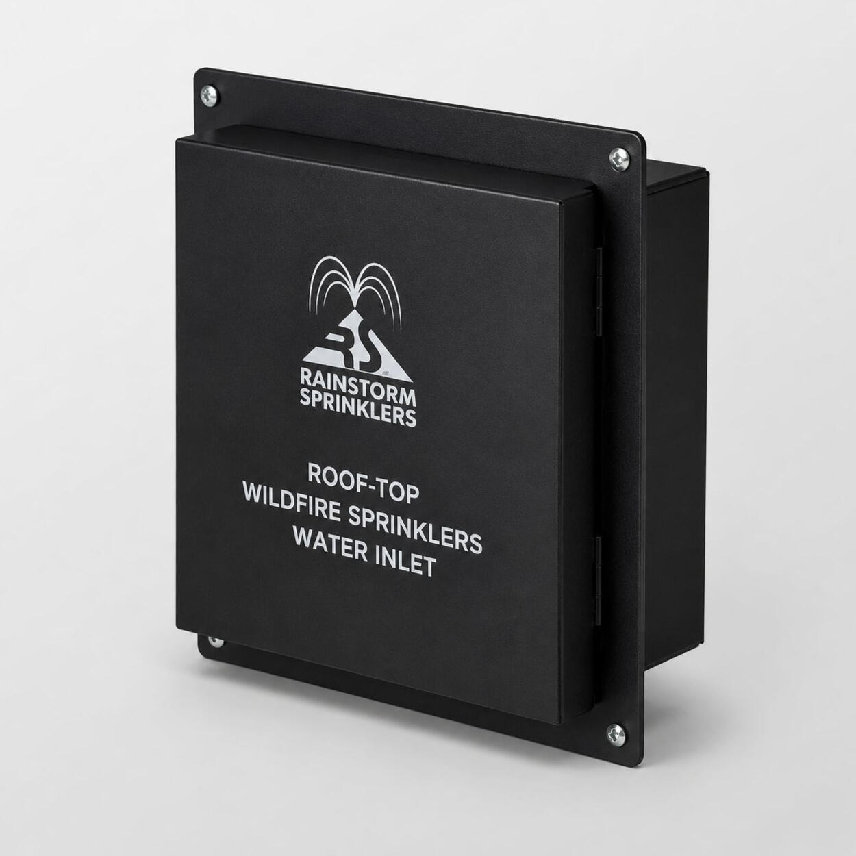 Recessed Wall box Shown in open and closed configurations