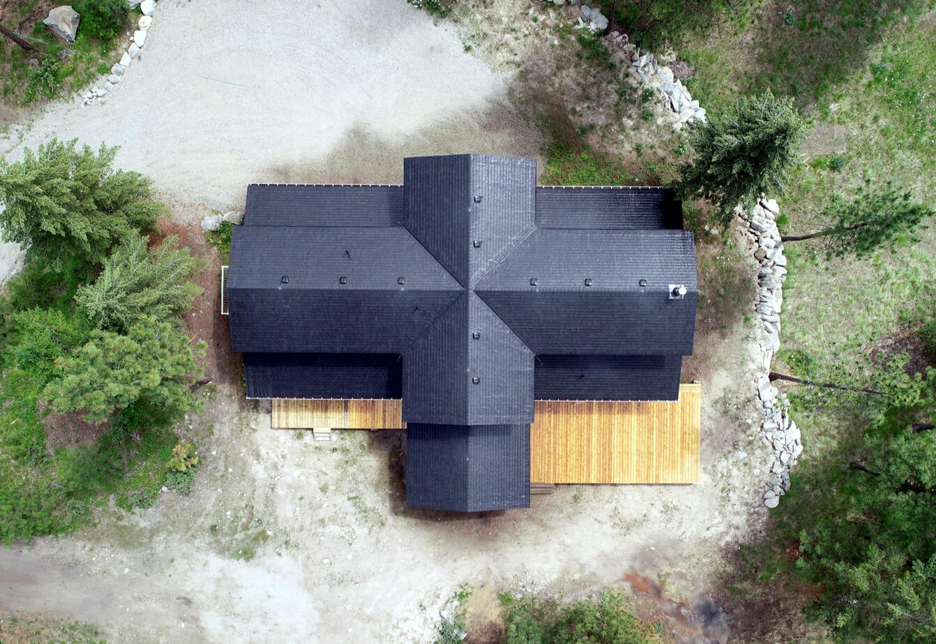This one is above a room with a cathedral ceiling
